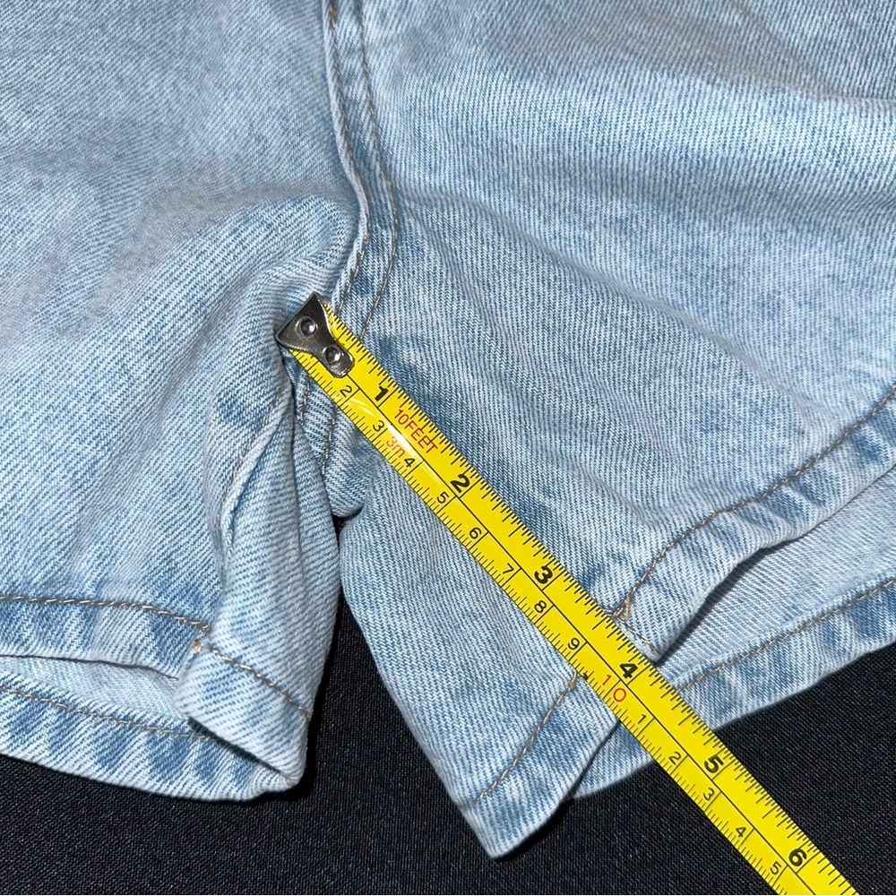 White Fox Light Blue Denim Women's Shorts XXS - Picture 6 of 6